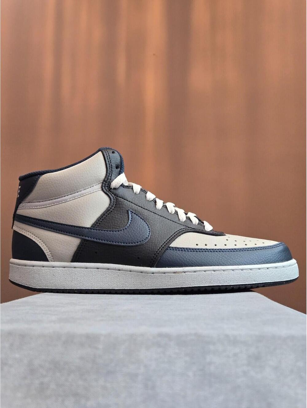 Nike Court Vision Mid LT Iron Ore Armory Navy DN3577-004 Men's 8.5M / Women's 10